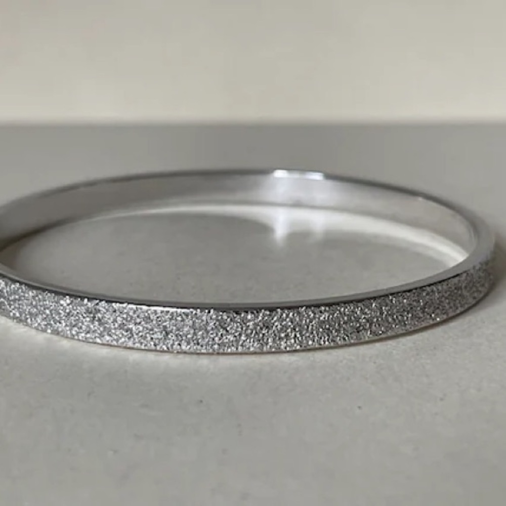 Vintage Monet Silver Tone Bracelet Bangle
